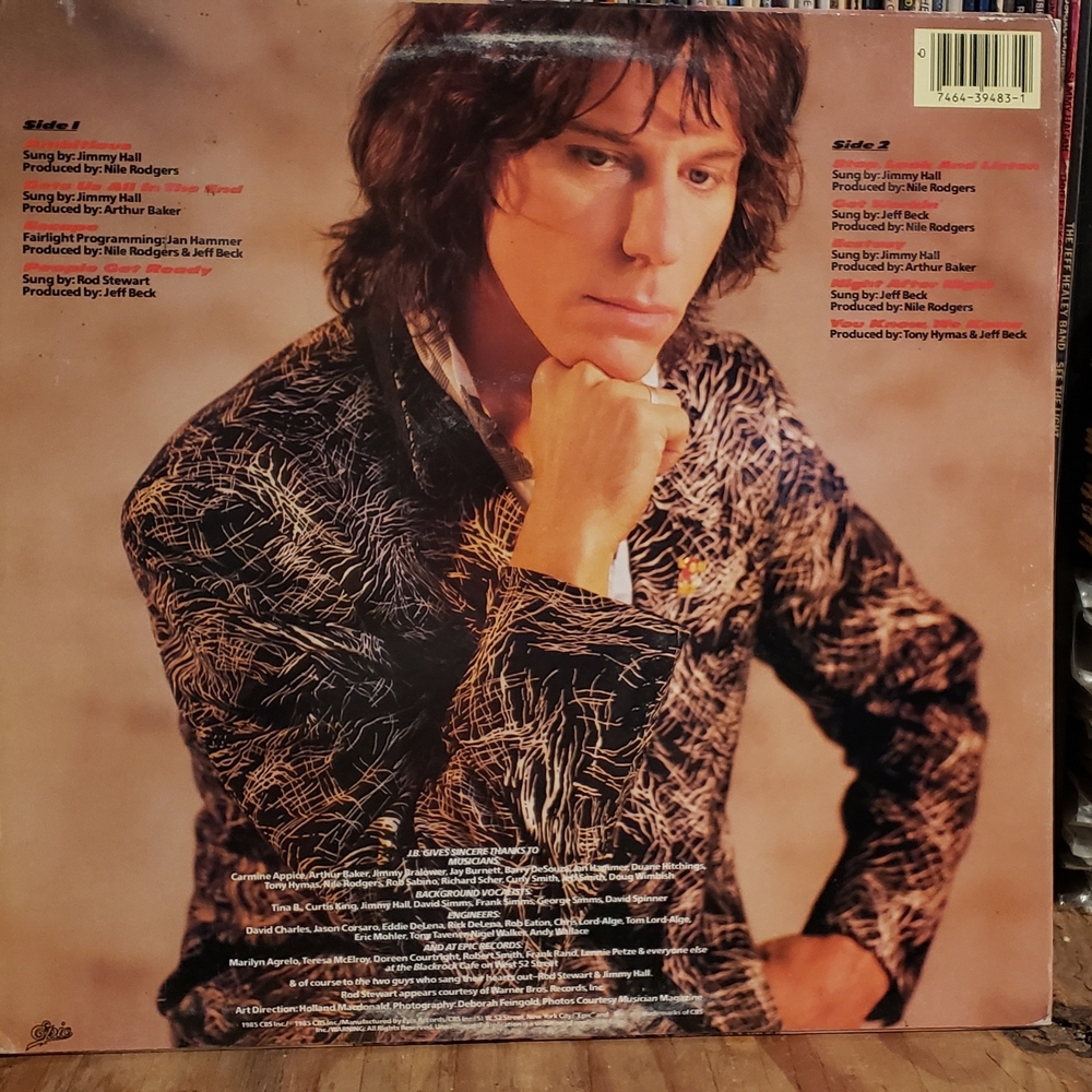 Jeff Beck "flash" vintage vinyl 1985 VG! - Picture 2 of 3